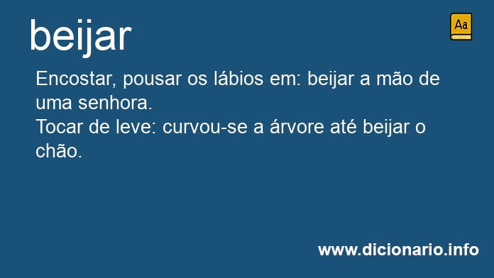 Significado de beijar