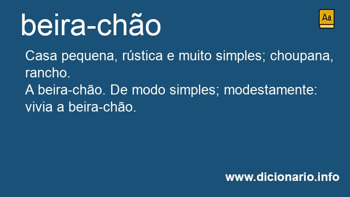 Significado de beira-cho