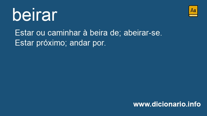 Significado de beirar