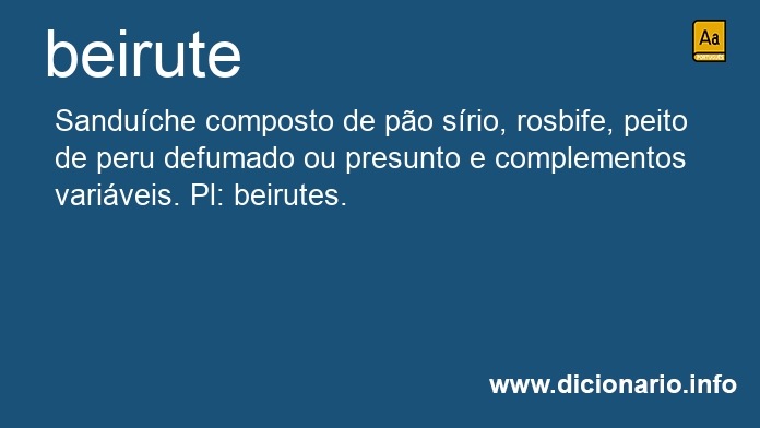 Significado de beirute