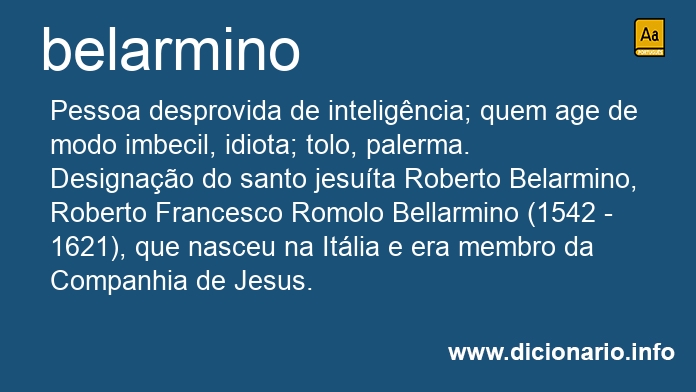 Significado de belarminos