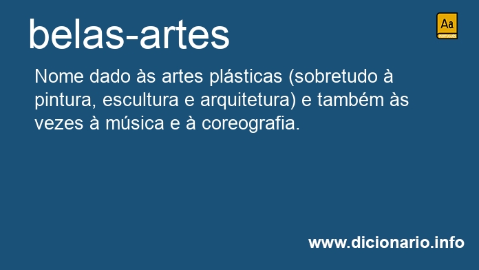 Significado de belas-artes