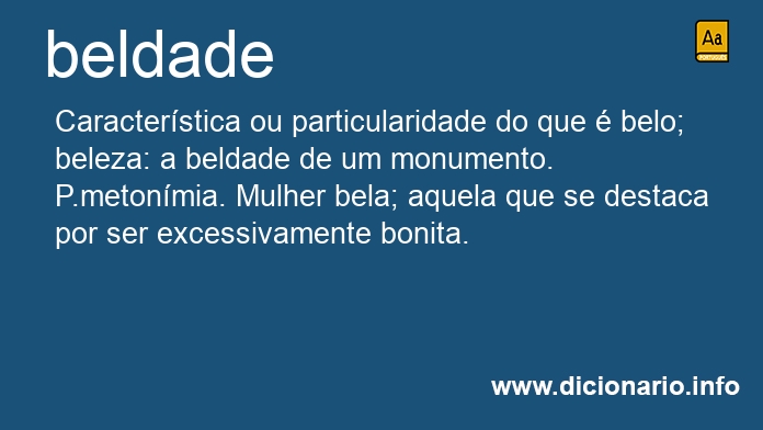 Significado de beldades
