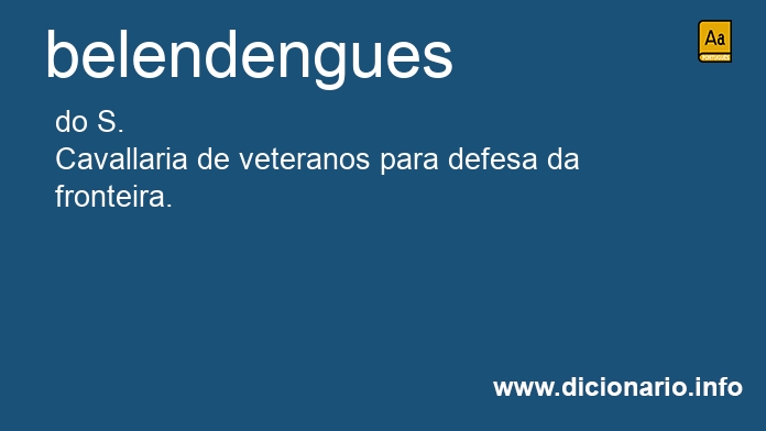 Significado de belendengues