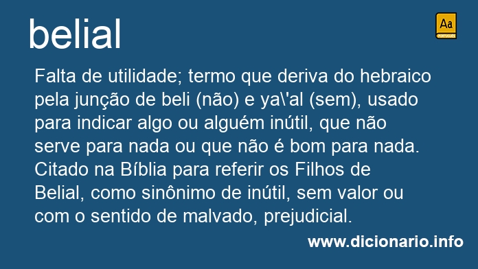 Significado de Belial