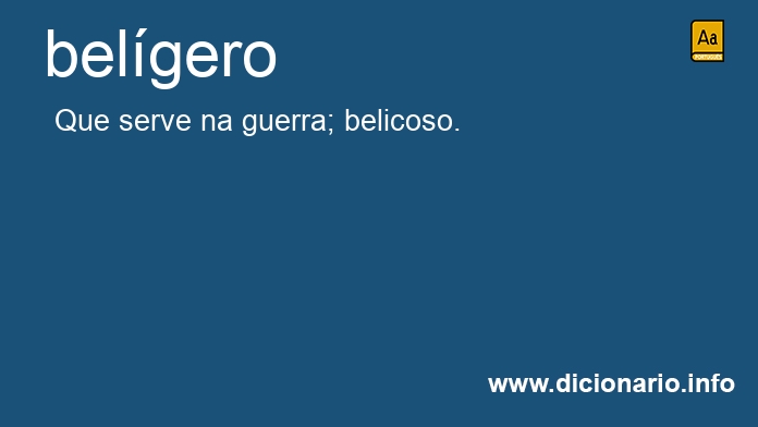 Significado de belgero