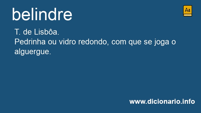 Significado de belindres