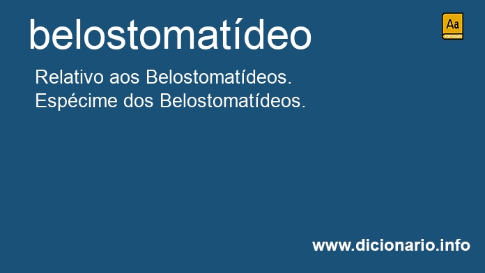 Significado de belostomatdeo