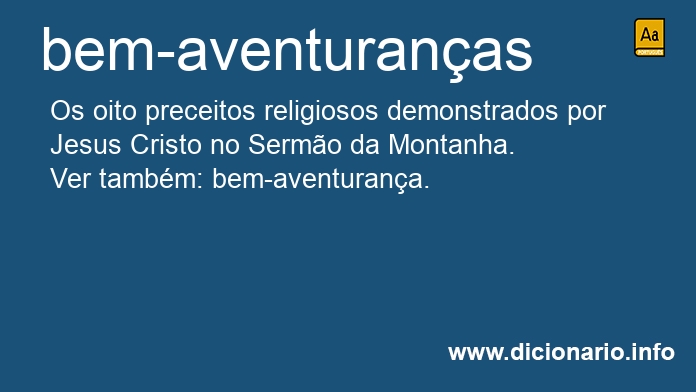 Significado de bem-aventuranas