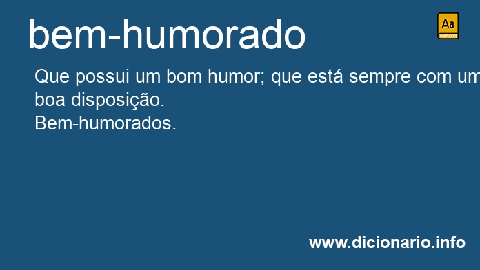 Significado de bem-humorado