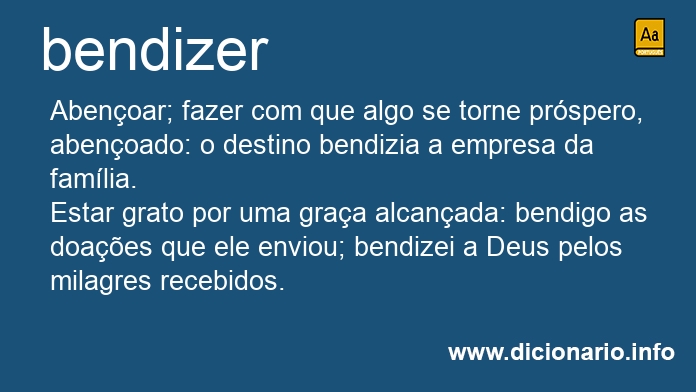 Significado de bendisser