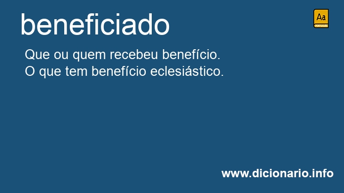 Significado de beneficiado