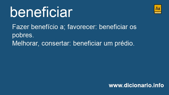 Significado de beneficiarmos