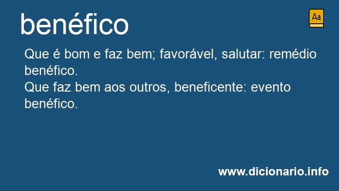 Significado de benfico