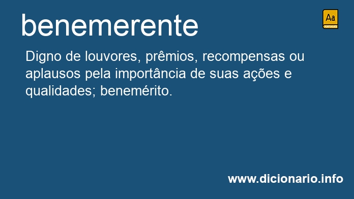 Significado de benemerentes