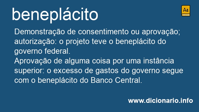 Significado de beneplcitos