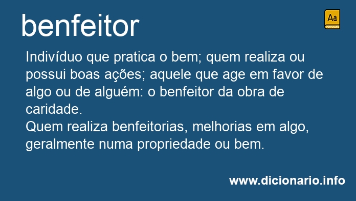 Significado de benfeitor