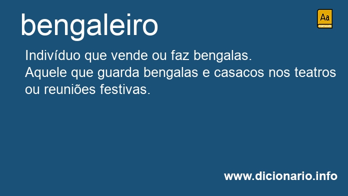Significado de bengaleiro