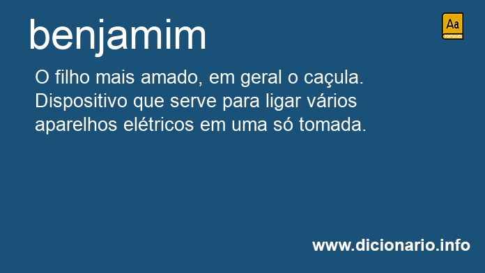 Significado de benjamim