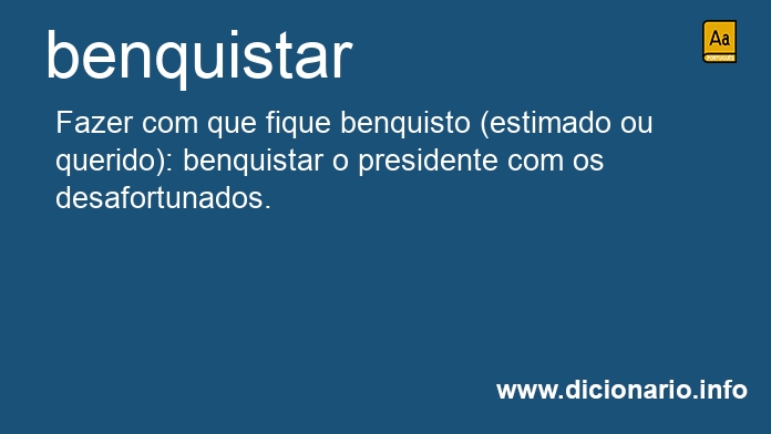 Significado de benquistar