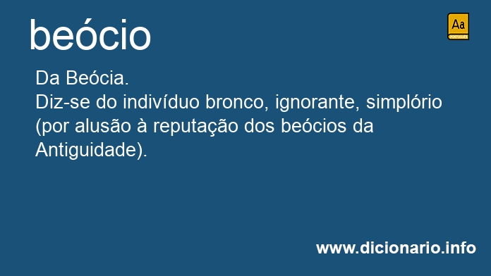 Significado de becios