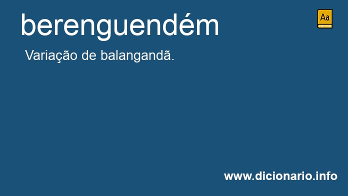 Significado de berenguendm