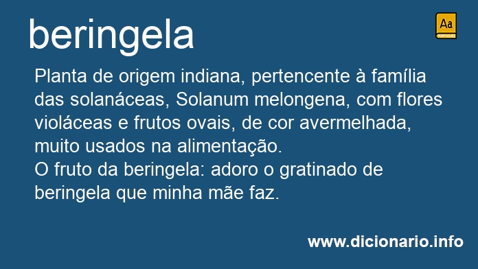 Significado de beringela