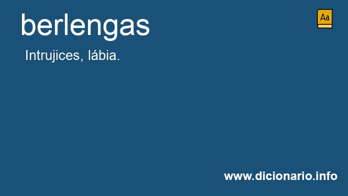 Significado de berlengas