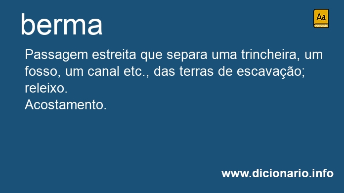 Significado de bermas