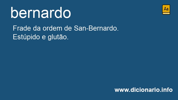 Significado de bernardo