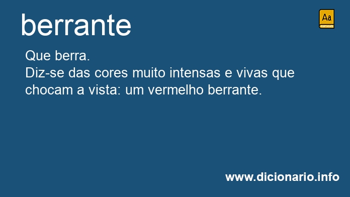 Significado de berrante