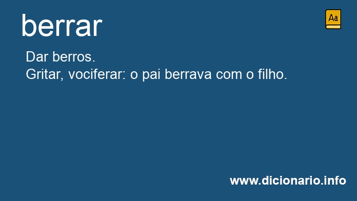 Significado de berrava