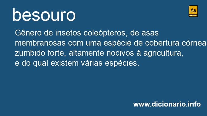 Significado de besouros