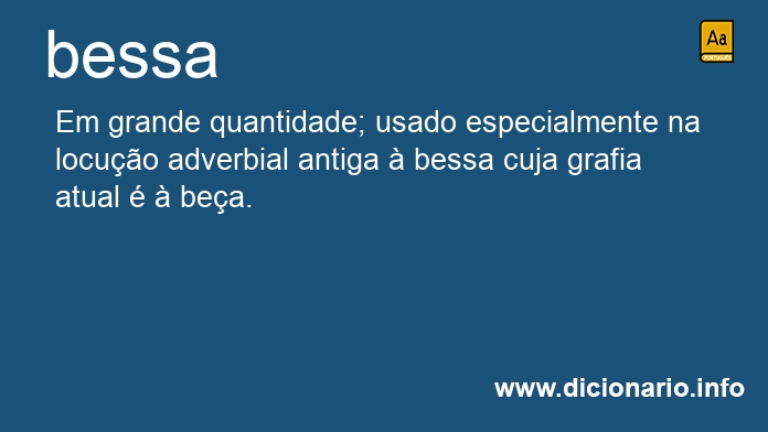 Significado de bessa