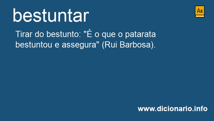 Significado de bestuntar