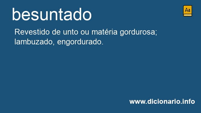 Significado de besuntado