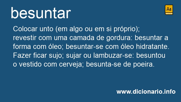 Significado de besuntais