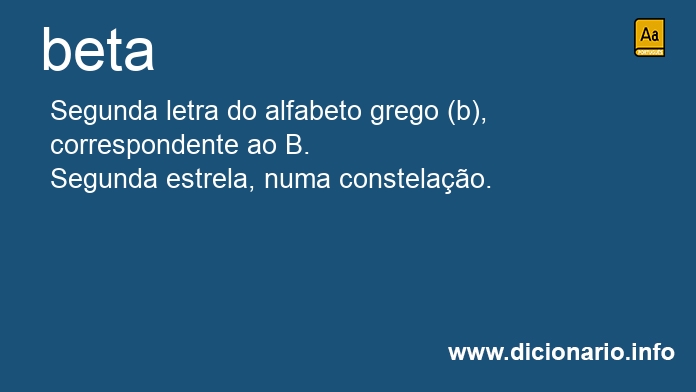 Significado de beta