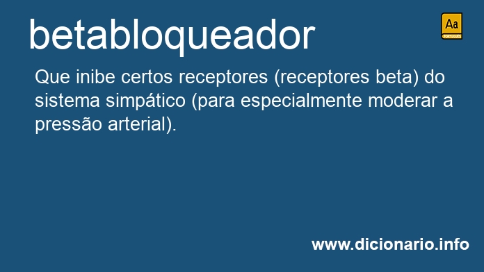 Significado de betabloqueador