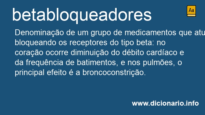 Significado de betabloqueadores