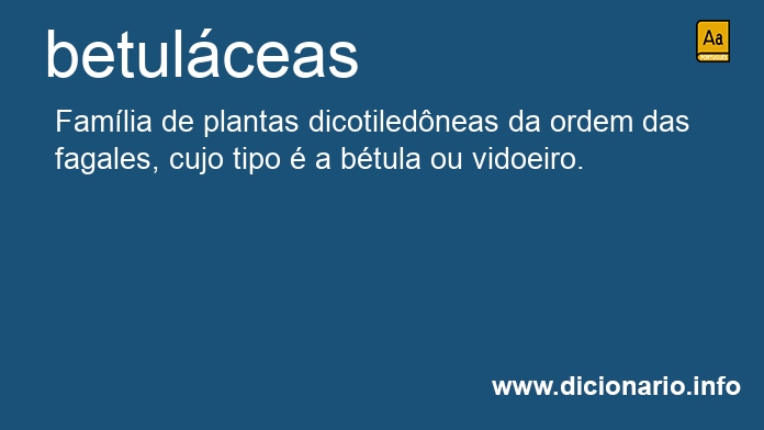 Significado de betulceas