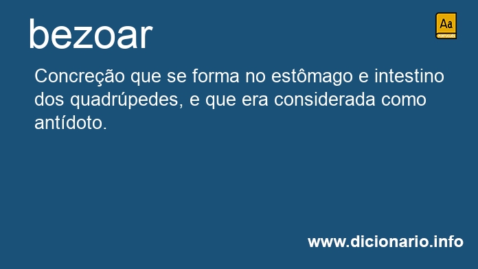 Significado de bezoas