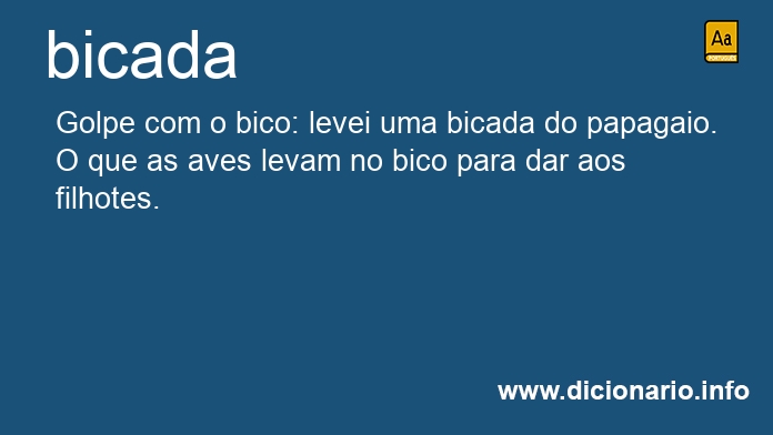 Significado de bicadas
