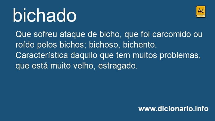 Significado de bichado