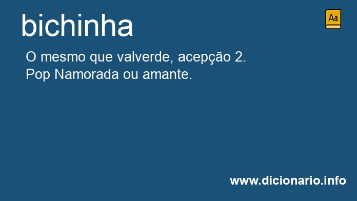 Significado de bichinha