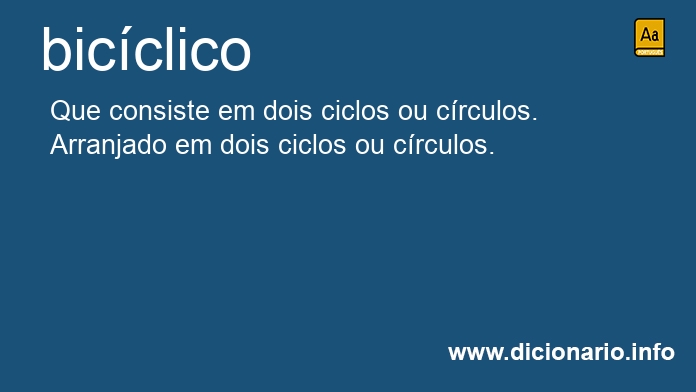 Significado de bicclico