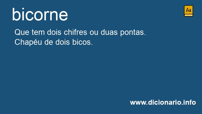 Significado de bicorne