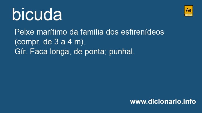 Significado de bicudas