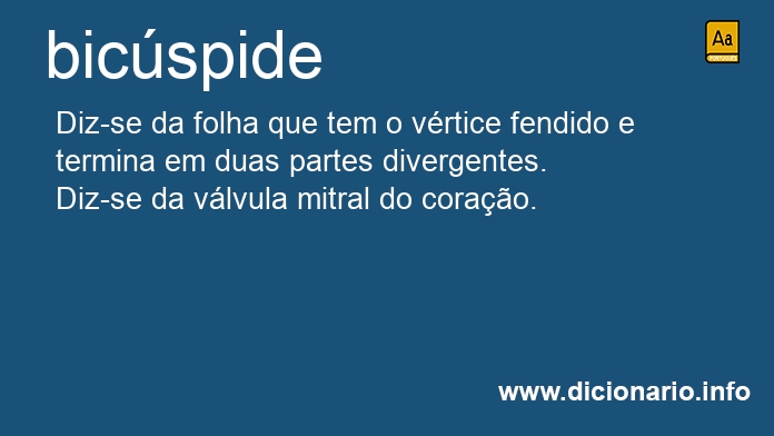 Significado de bicspide