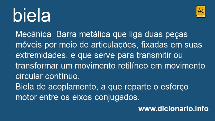 Significado de biela